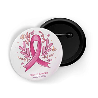Botões de fita rosa botões de conscientização do câncer de mama rosa
