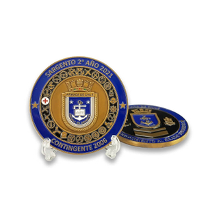 Fábrica Custom Chile Navy Militar Desafio Coin