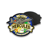 Label de borracha por atacado Insignia BLACH 3D Silicone Soft PVC Firefighter Logo Patch personalizado para chapéu de roupa