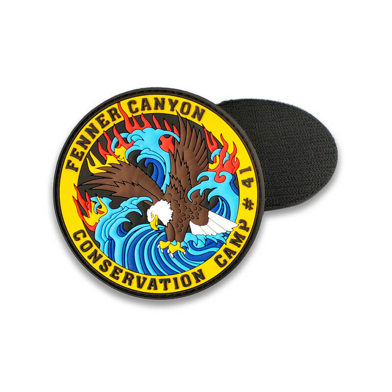 Patch de PVC personalizado com logotipo da US Eagle