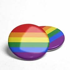 Custom barato arco -íris orgulho gay orgulho lgbt Tin Button Butge Tin Button