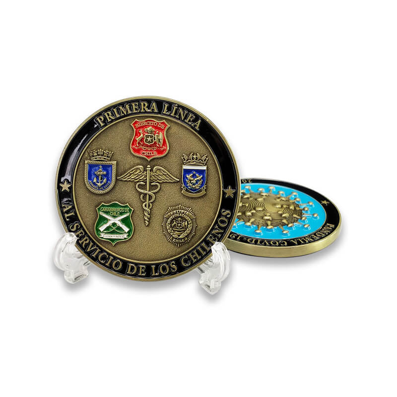 Fábrica Custom Chile Navy Militar Desafio Coin