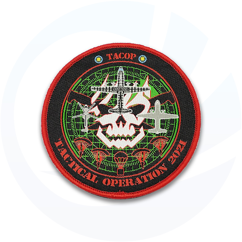 Patches de aeronaves bordados policiais pequenos personalizados